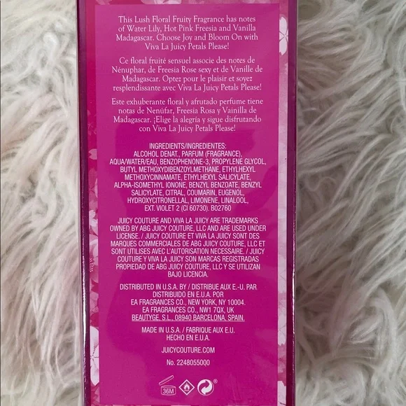 Viva La Juicy Petals Please by Juicy Couture Eau De Parfum Perfume 3.4 oz NEW - Picture 3 of 3
